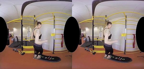  Belle Claire&039;s gym VR anal video